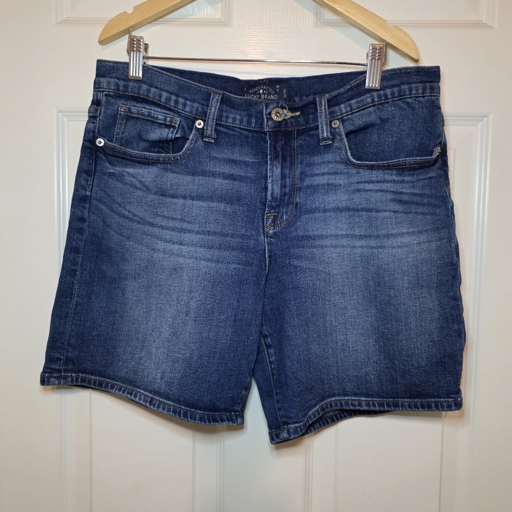 Lucky Brand The Roll Up Denim Shorts Sz 10/30